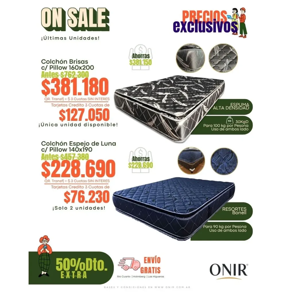 Colchón Esp. de Luna C/ Pillow Resortes MK