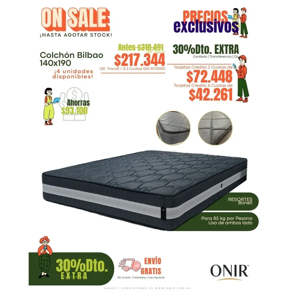 Colchón Bilbao Resortes Onir (80x190 (1 plaza))