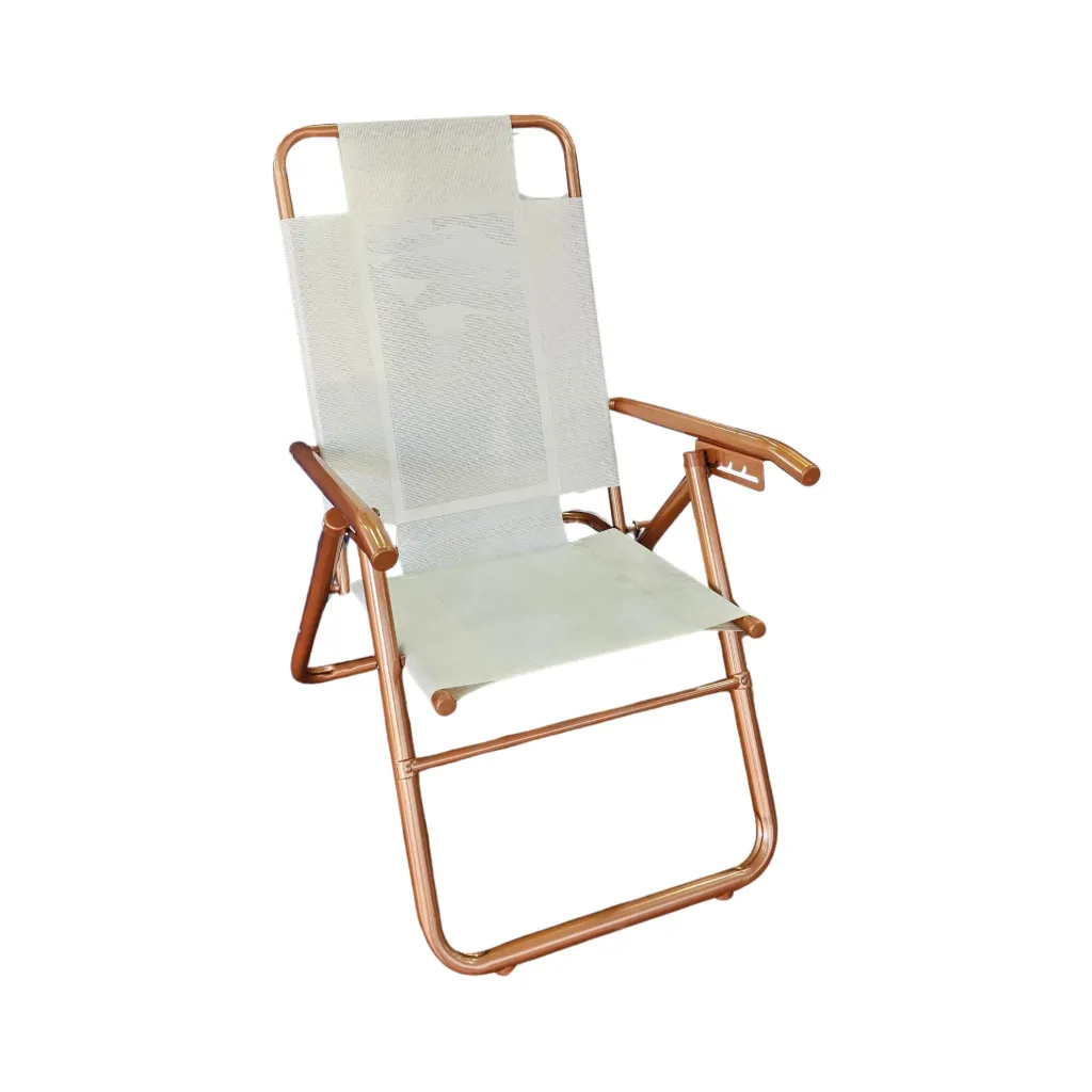 Reposera 80.041 aluminio 1 1/4" coversol 5P - Cobre