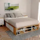 Sommier Cama cajones estantes GACELA